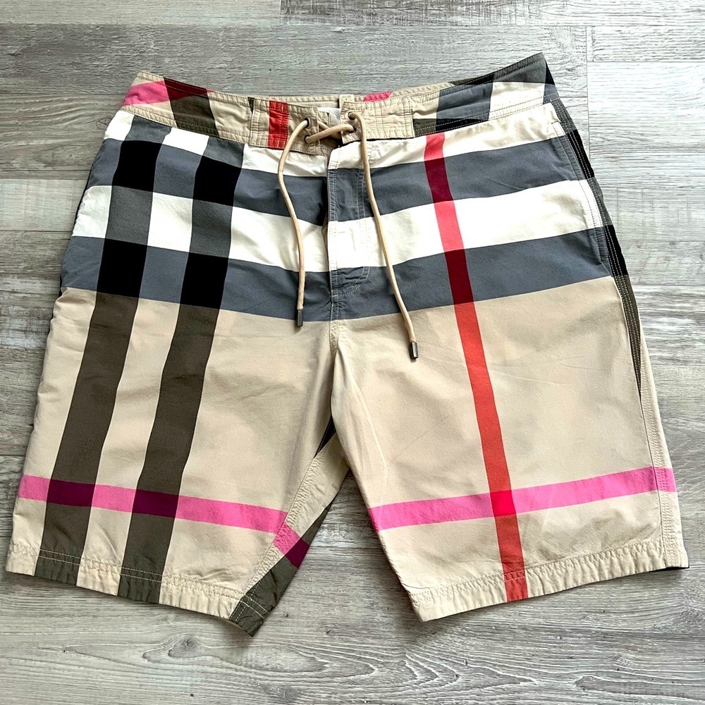 Burberry Brit Nova Check Swim Shorts- Large